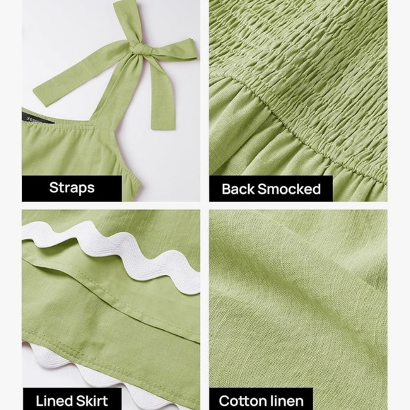 Chic Olive Green Tiered Mini Dress - Picture 5 of 6